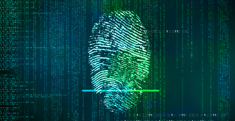 fingerprint being scanned